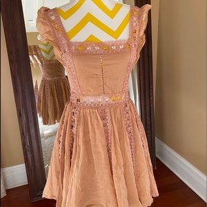 FREE PEOPLE raw edged dress XS